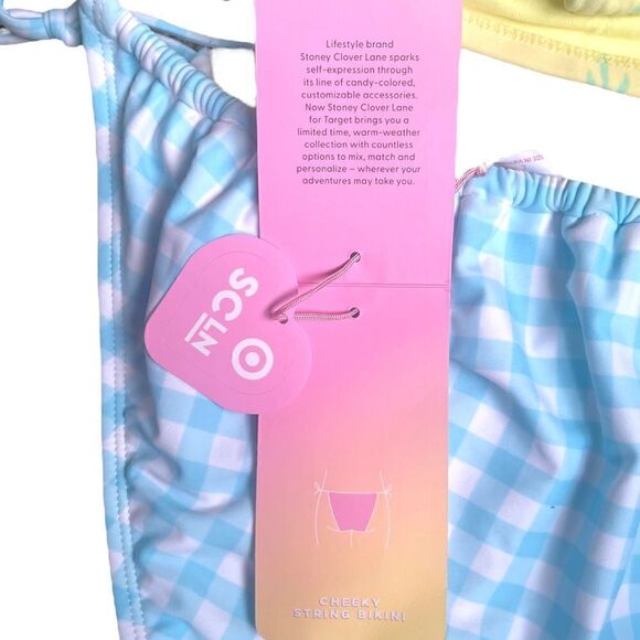 Stoney Clover Lane Bikini Swim Suit Bathing Suit Large/D/DD - Picture 5 of 8